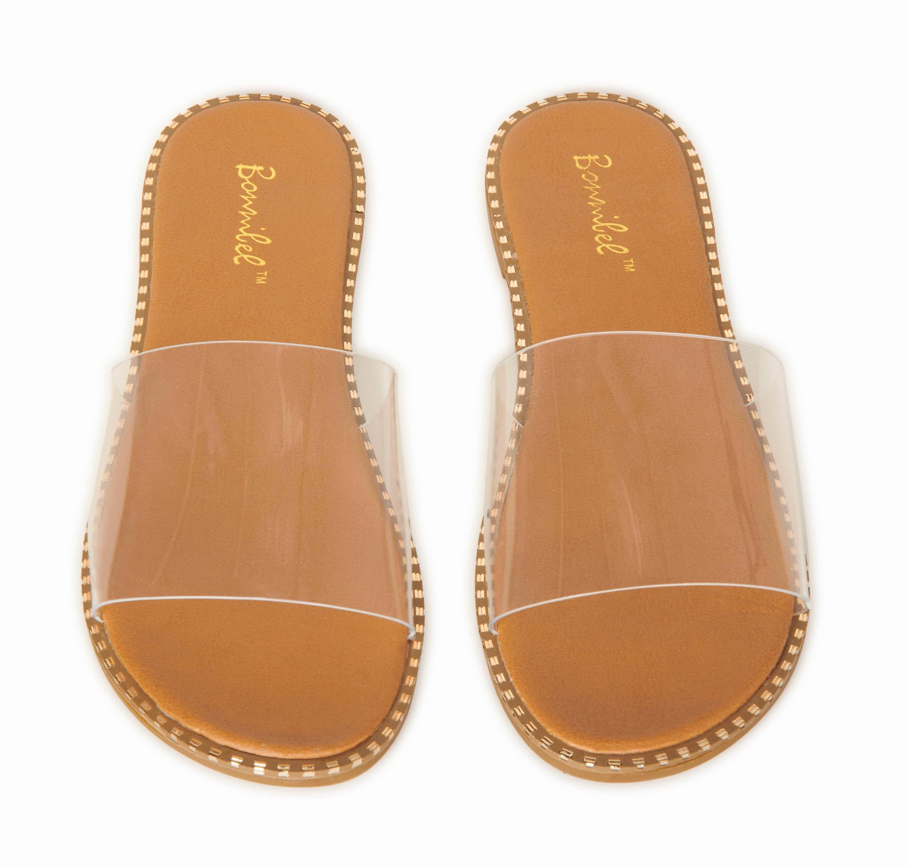 Clear slide clearance sandals