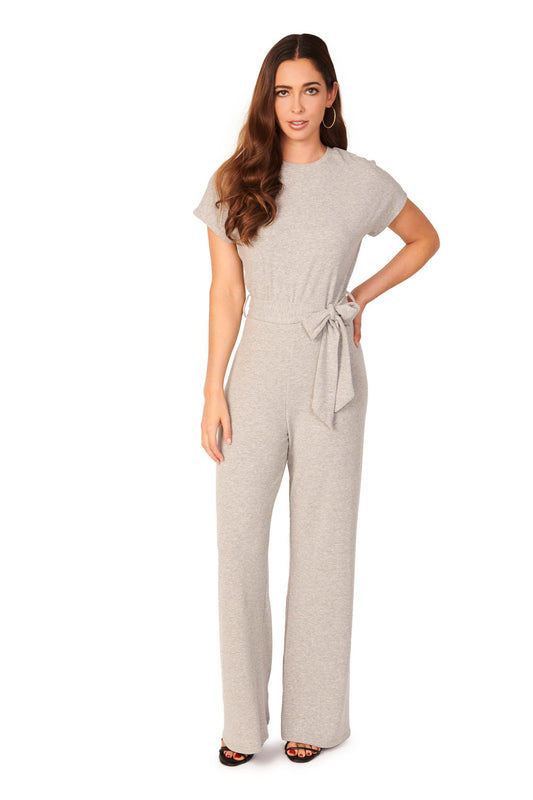 Relaxed Knit Grey Jumpsuit Rompers & Jumpers HYPEACH BOUTIQUE 