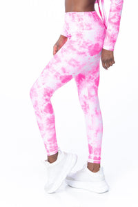 Starburst Neon Tie Dye High Waist Leggings - Hypeach Active Activewear HYPEACH BOUTIQUE 